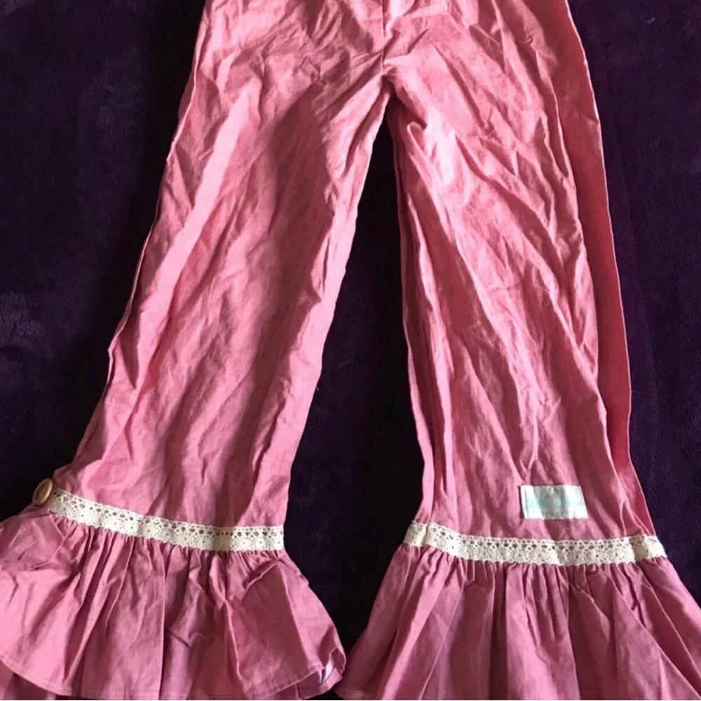 Kids Pink Ruffle Pants - NWOT Size 10